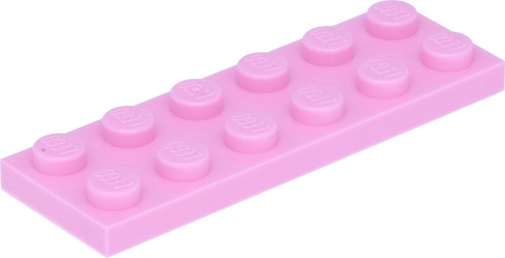 Lego 2x6 Platte 3795 - 250 Stück Hellrosa