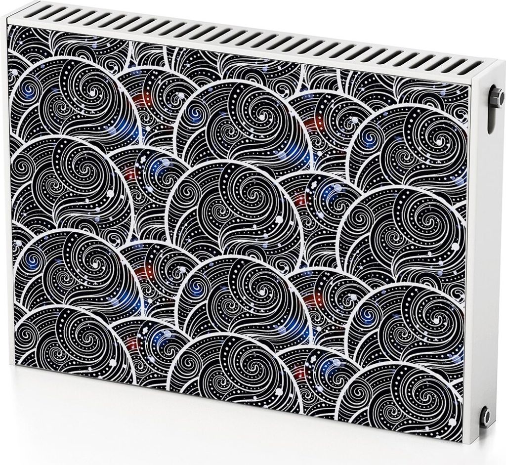 Spiralen – Magnetische Heizkörperabdeckung – 80x60 cm – Magnet Heizkörperabdeckung – 3D Würfel – Heizkörperverkleidung – Magnetisch...