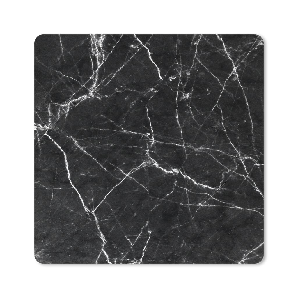 MuchoWow® Mauspad Mousepad Marmor - Schwarz - Weiß - Textur Produktbild 