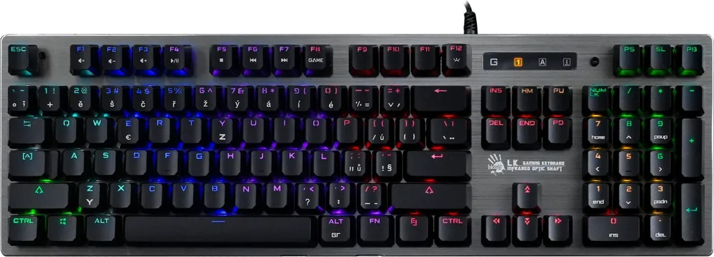 Bloody B760 Clavier Ultra Rapide 0.2ms Switches Verts Aluminium Noir