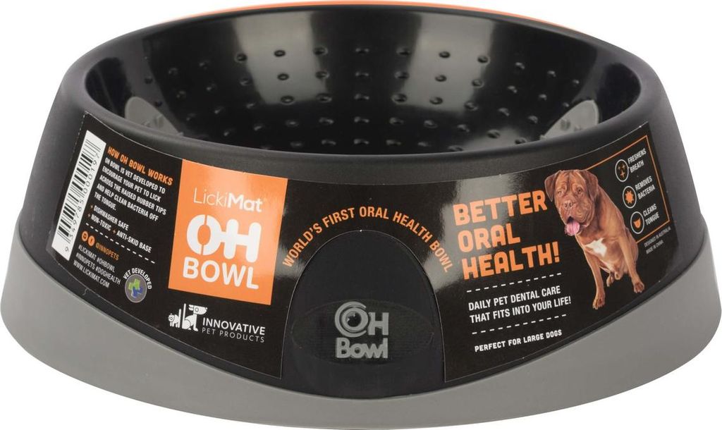 LickiMat Futternapf OH Bowl Dog black, Größe: L