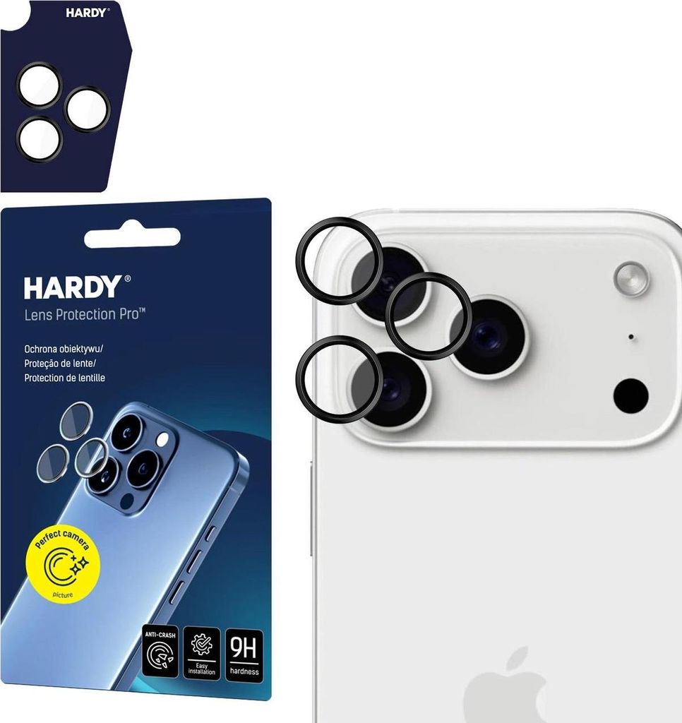3MK HARDY Linsen Schutz Pro Apple iPhone 17 Pro / 17 Pro Max schwarz
