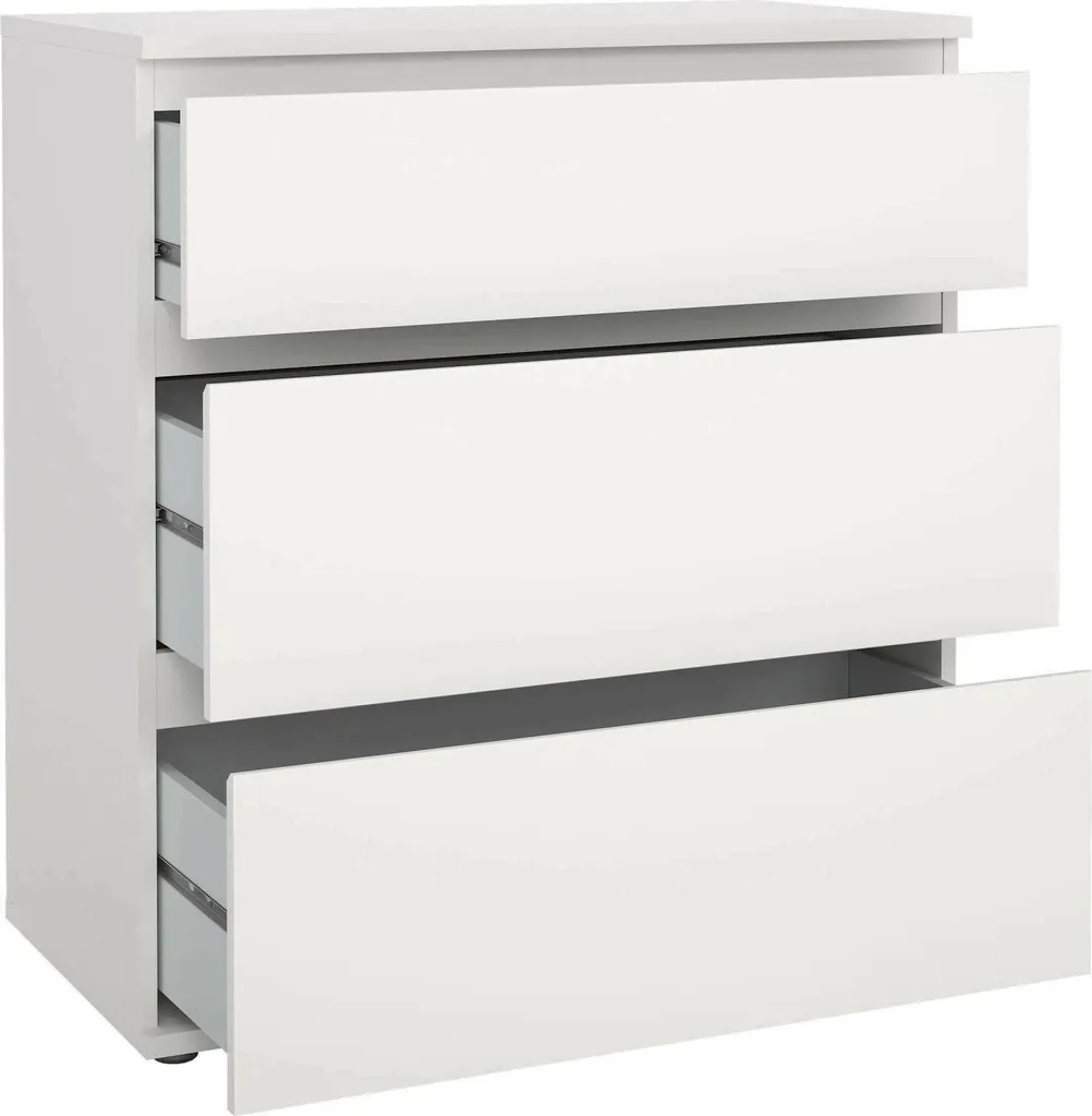 Commode NOVA Buffet Sideboard Blanc - Meuble de Rangement Design Épuré