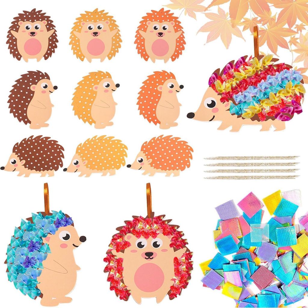 DIY automne hérisson set de décoration pour enfants 9 Image du produit 