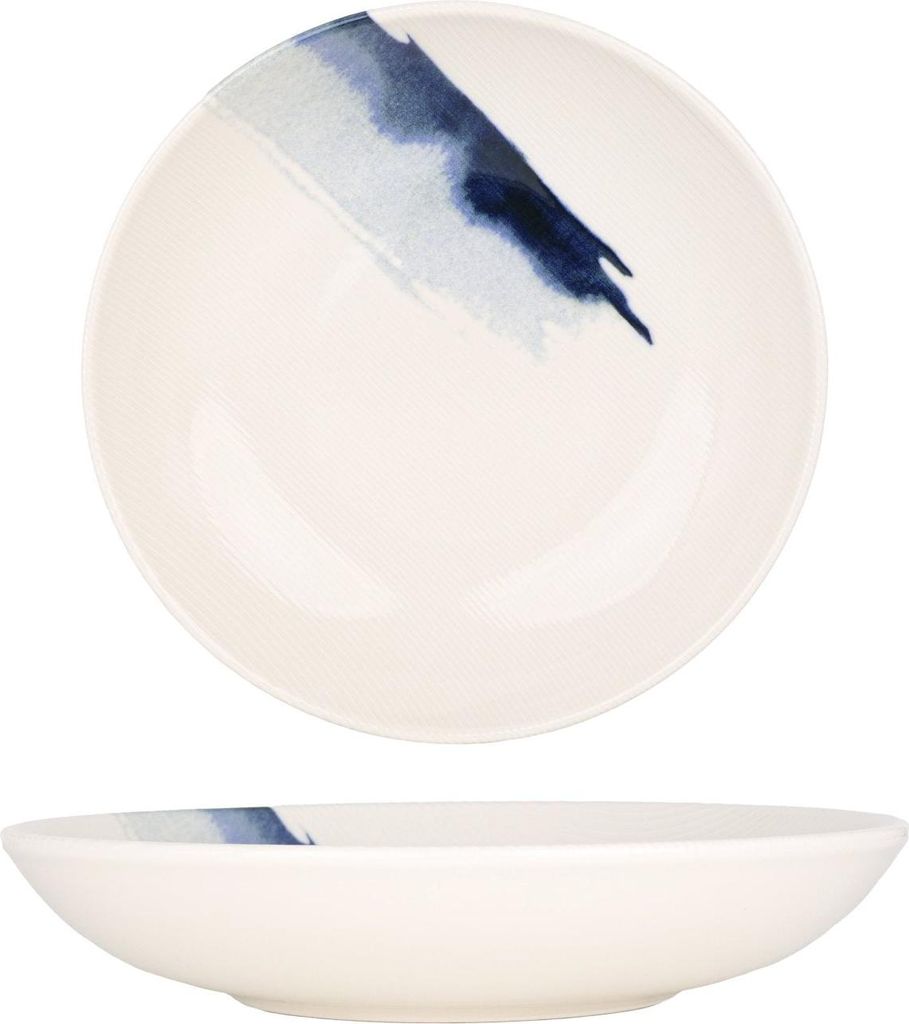 Bonna Tiefe Teller - Blue Wave - Porzellan - 23 cm (1000cc)