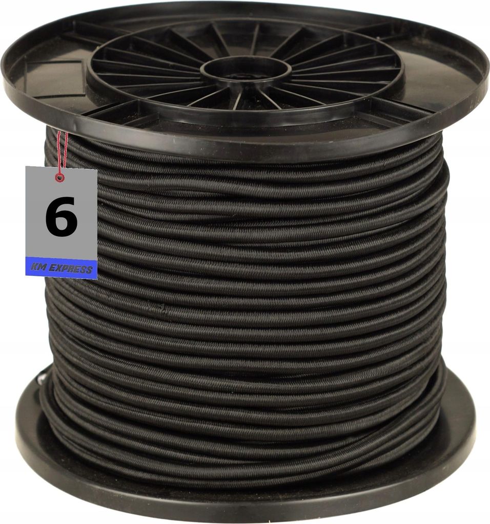 FEINZ | Gummiseil EXPANDOR - 6 mm - 100 m - Flexibel - Robust - Ideal für Planen