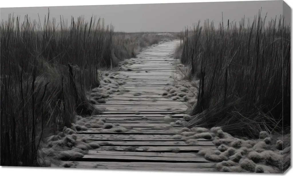 Tableau Dunes de Sable 100 x 60 cm Chemin du silence Impression Qualité