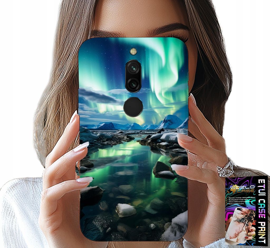 Gehäuse Für Xiaomi Redmi 8 - Alaska Aurora Borealis Gehäuse + Glas