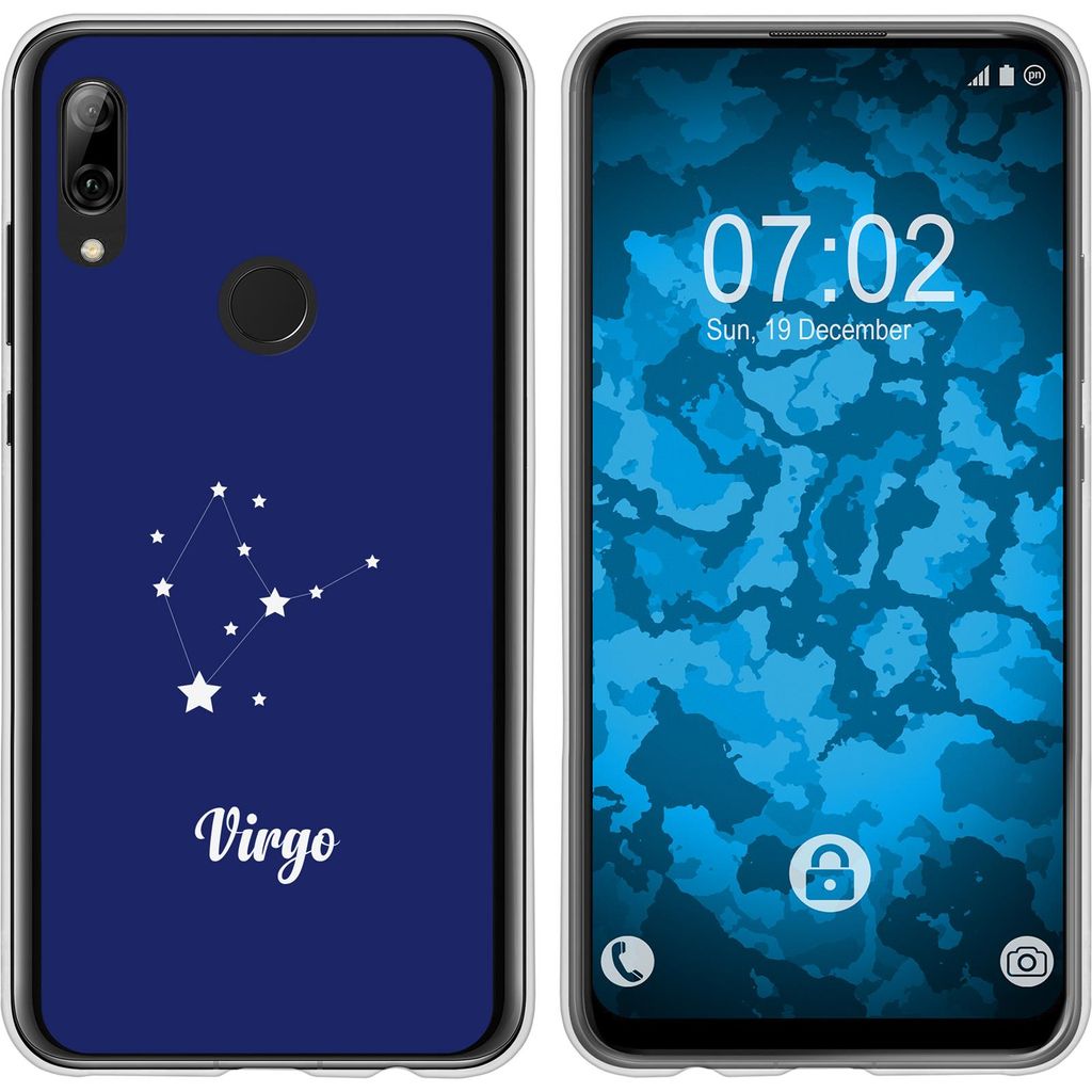 PhoneNatic Case kompatibel mit Huawei P Smart Z Silikon-Hülle SternzeichenVirgo M2