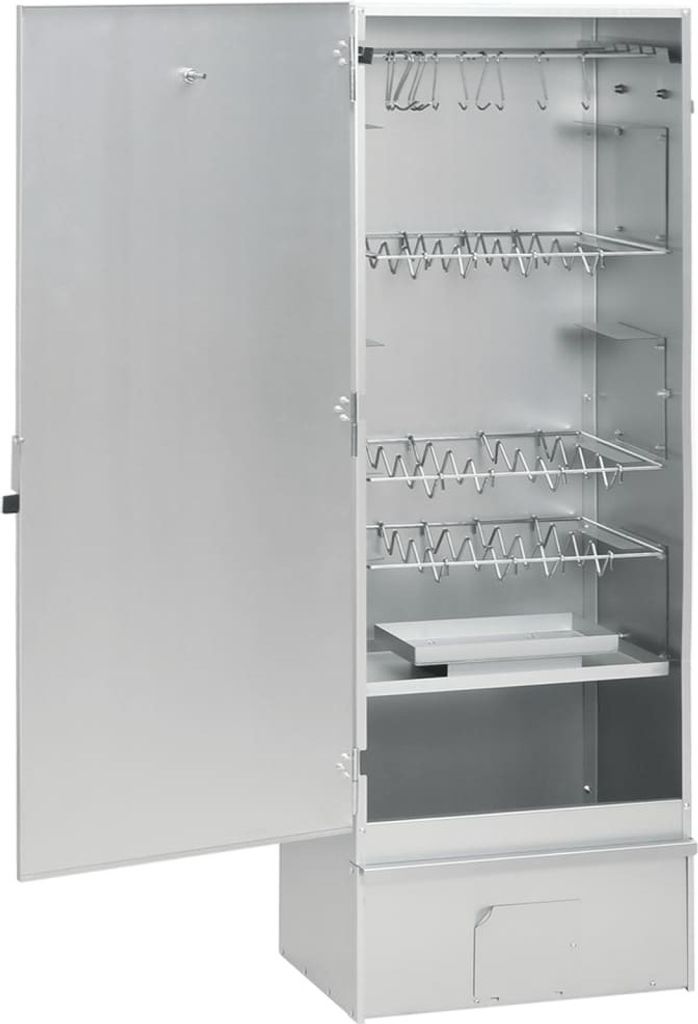 vidaXL Räucherofen mit Holzspänen 44,5x29x110 cm Verzinkter Produktbild 