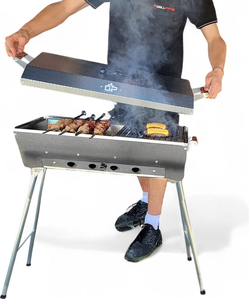 Schaschlikgrill Astana Deluxe Mangal aus rostfreiem Produktbild 