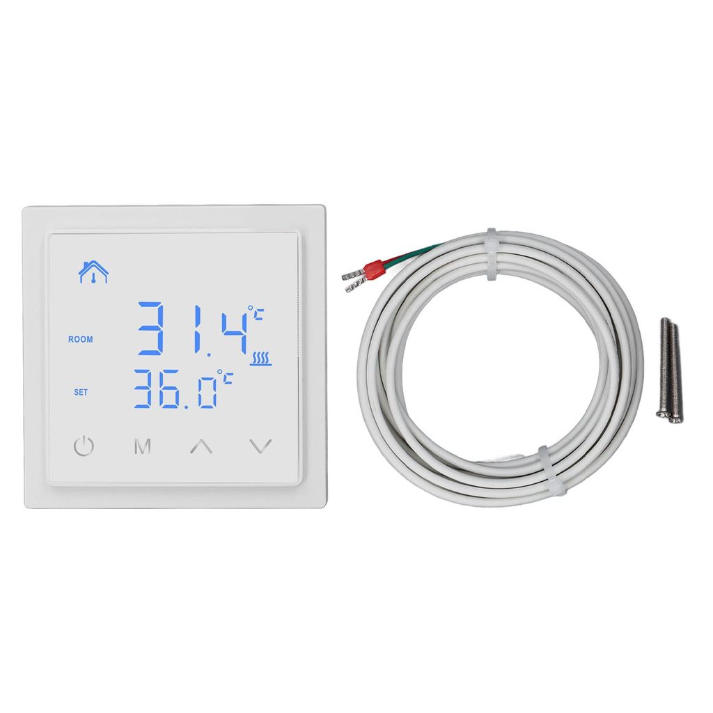 Termostato elettrico per riscaldamento a pavimento, display Immagine del prodotto 