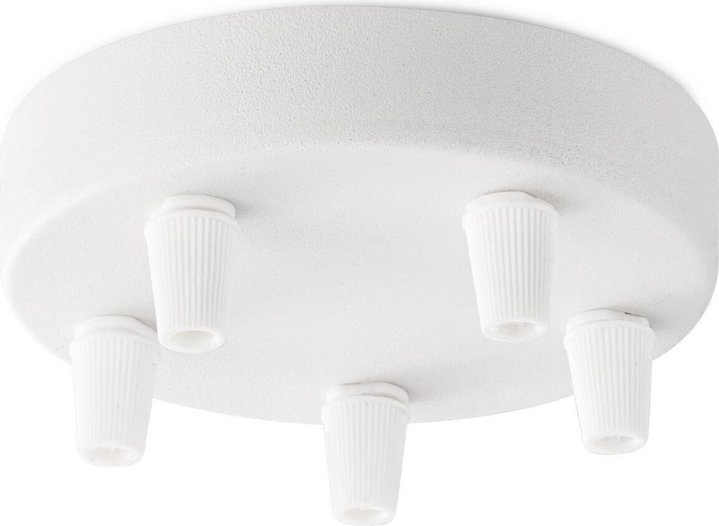 Home Sweet Home Deckenrosette Metall weiß 5 Lichter