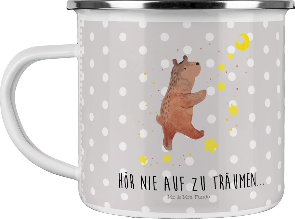 Mr. & Mrs. Panda Pott Bär Träume - Grau Pastell - Geschenk, Produktbild 