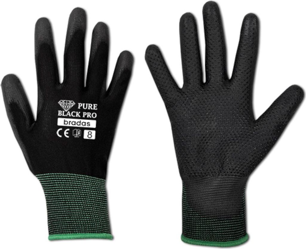 Arbeitshandschuhe mit Beschichtung aus Polyurethanund PVC Noppen 8