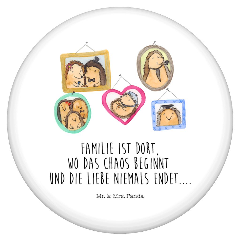 Mr. & Mrs. Panda Badge Igel Familie - Weiß - Geschenk, Plakette, Mama, Bilder, Anstecker Pin, Fun-Button, Muttertag, Button
