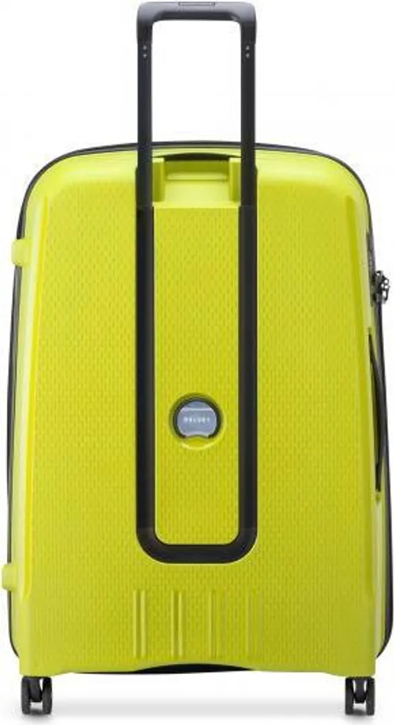 Valise extensible Belmont Plus Delsey 76cm sécurité TSA vert chartreuse