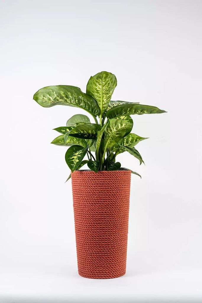 Adoni Jute Blumentopf Rot 28x47 cm - Pflanzkübel mit Produktbild 
