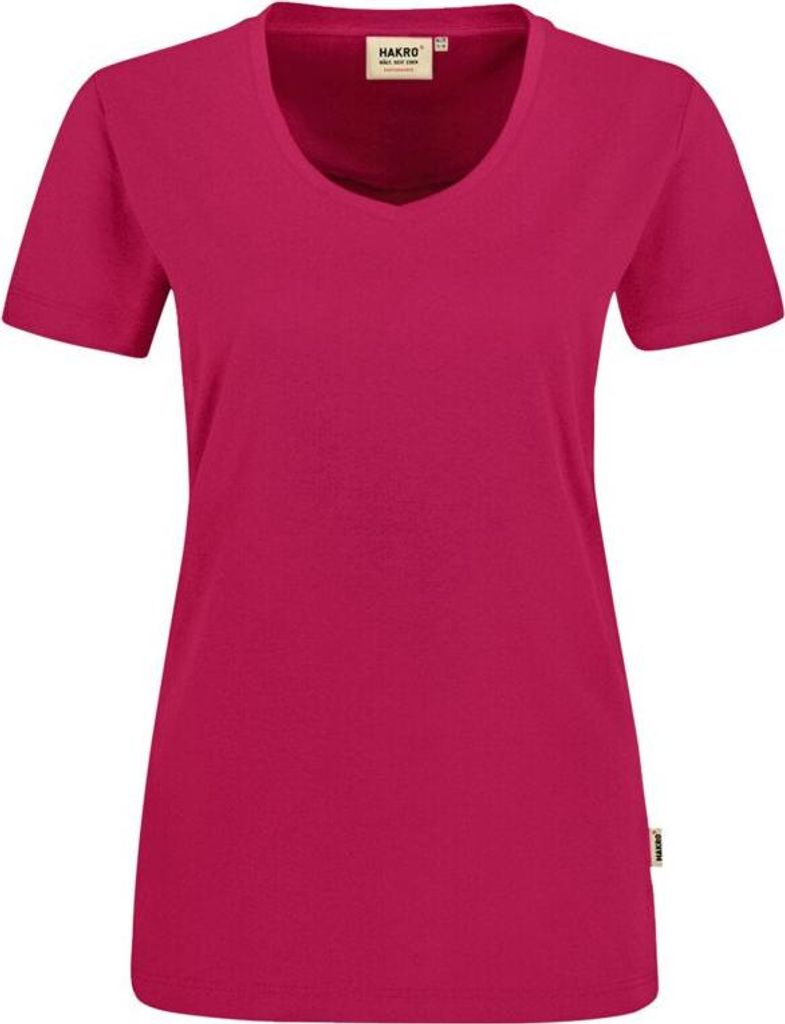 HAKRO V-T-Shirt Mikralinar Damen #181 Gr. 3XL magenta