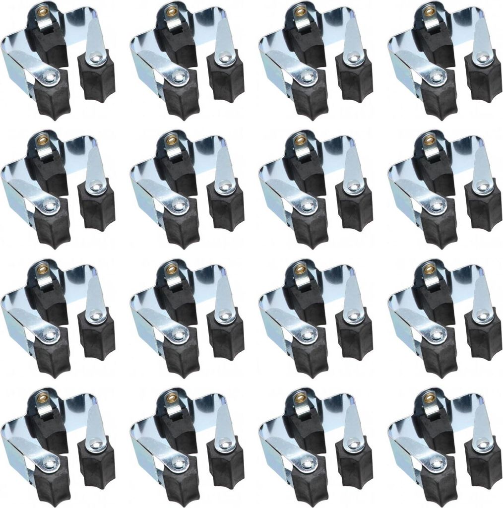 16x Gerätehalter für die Wand Wandhalter Besenhalter Produktbild 