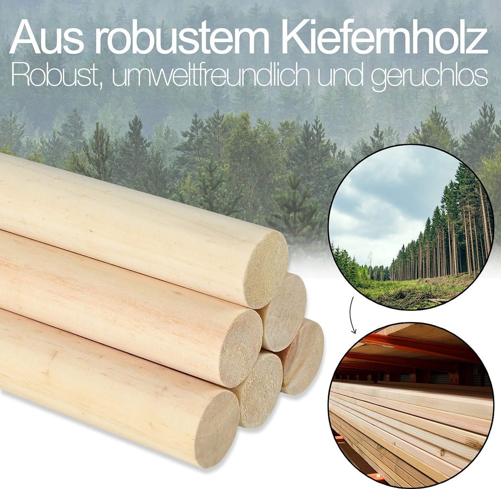 JNGLGO Kubb Spiel Original Wikingerspiel Wikinger Wurfspiel Produktbild 3