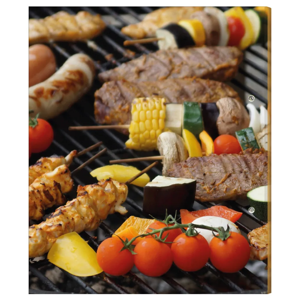PRICARO BBQ Recipe Folder A5 - Raccoglitore Ricette con 3 Blocchi Note - 4