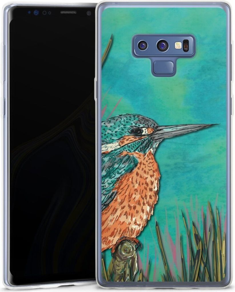 DeinDesign Slim Hülle für Samsung Galaxy Note 9 Silikon Case Ultra Dünn Handyhülle Malerei Tiere Vogel