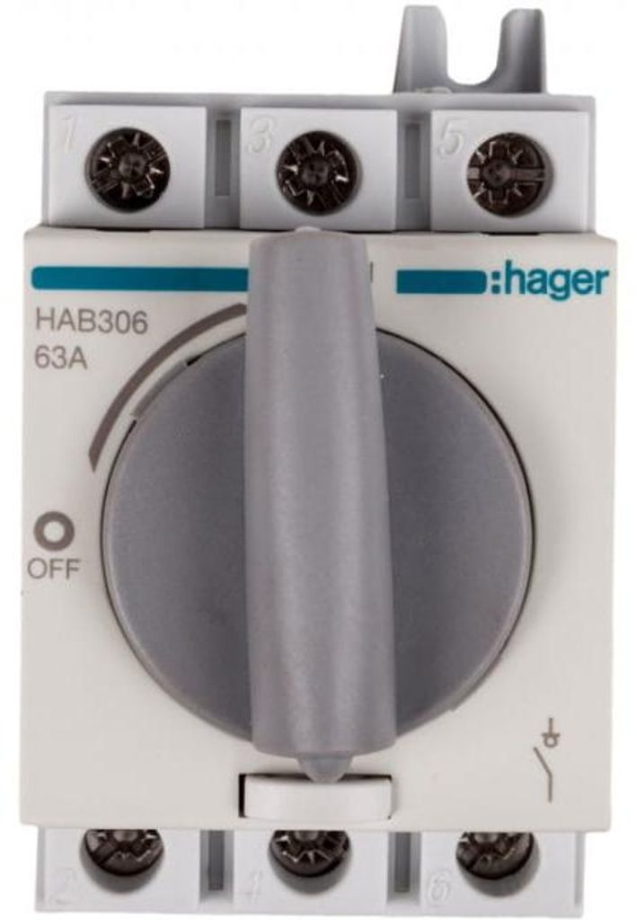 Sezionatore Hager 3P 63A HAB306 Immagine del prodotto 