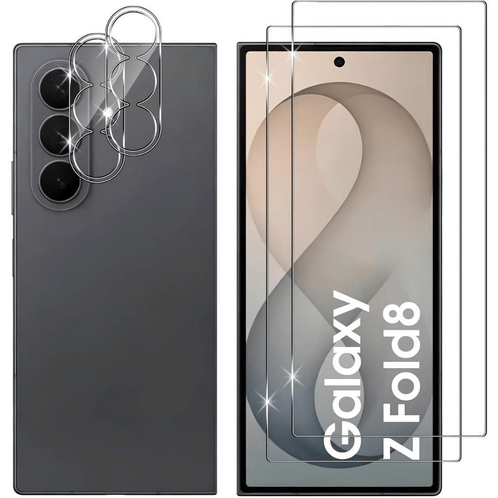 2X Schutzglas für Samsung Galaxy Z Fold 8 Display Kamera Produktbild  KI-generiertes Bild