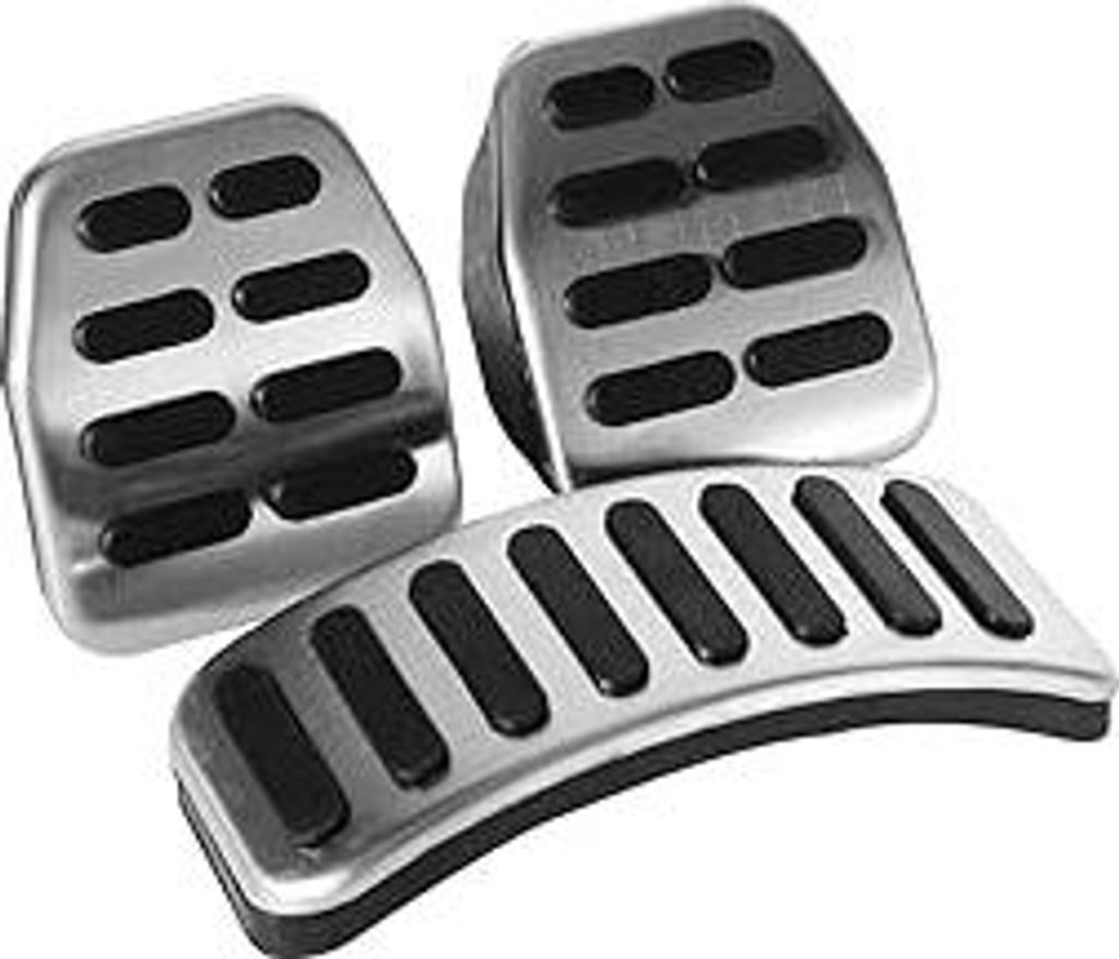 Tbest Auto Manuelles Pedal Set, Auto Gas Kraftstoff Pedal Bremse Pedale Fußstütze Edelstahl Manual Pedal MT Kit Für Linker Hand Fahren