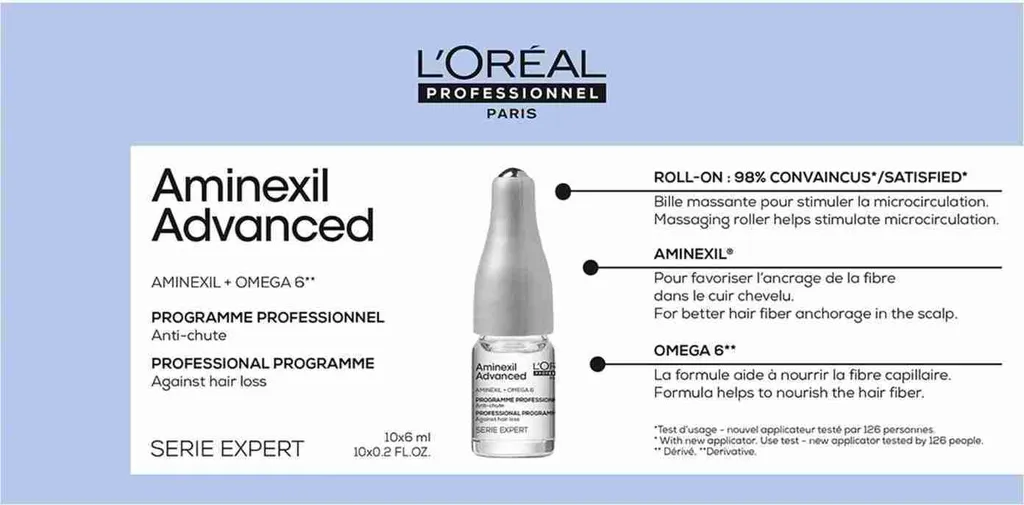 Programme Antichute Cheveux L'Oréal Serie Expert Aminexil Advanced