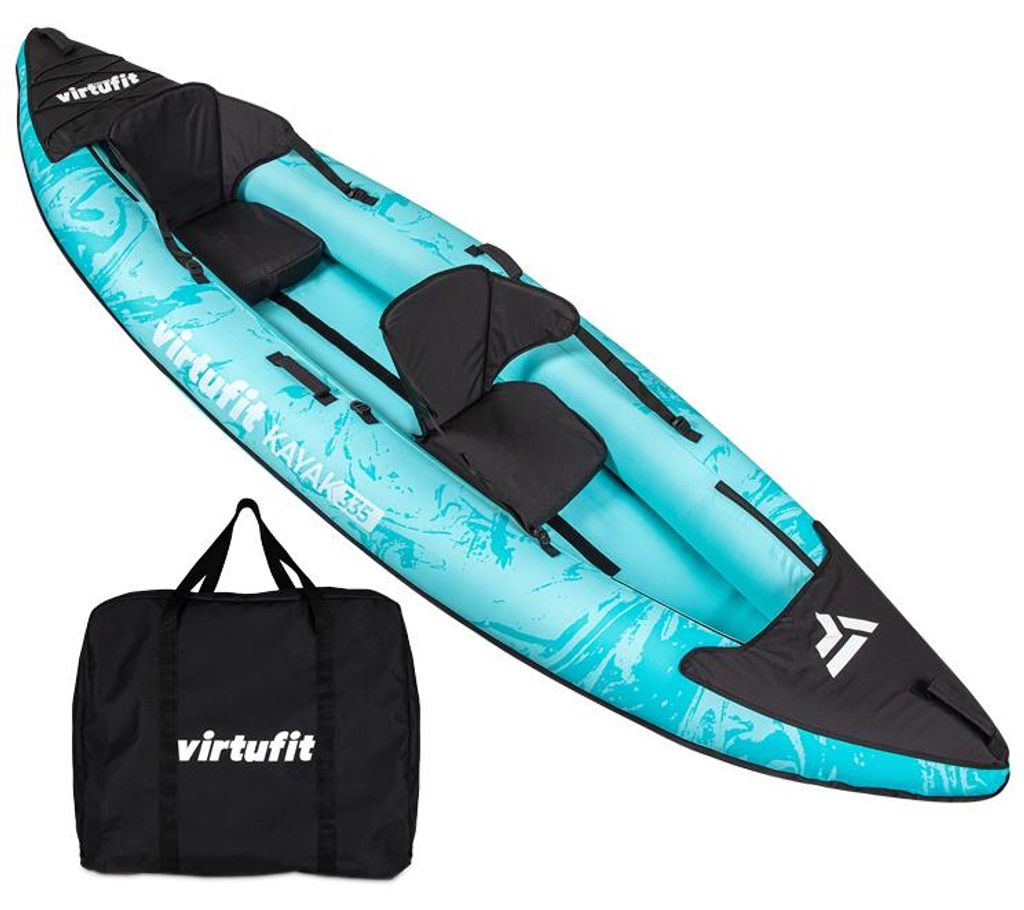 VirtuFit Kayak 335 aufblasbares 2-Personen-Kajak Türkis mit Produktbild 