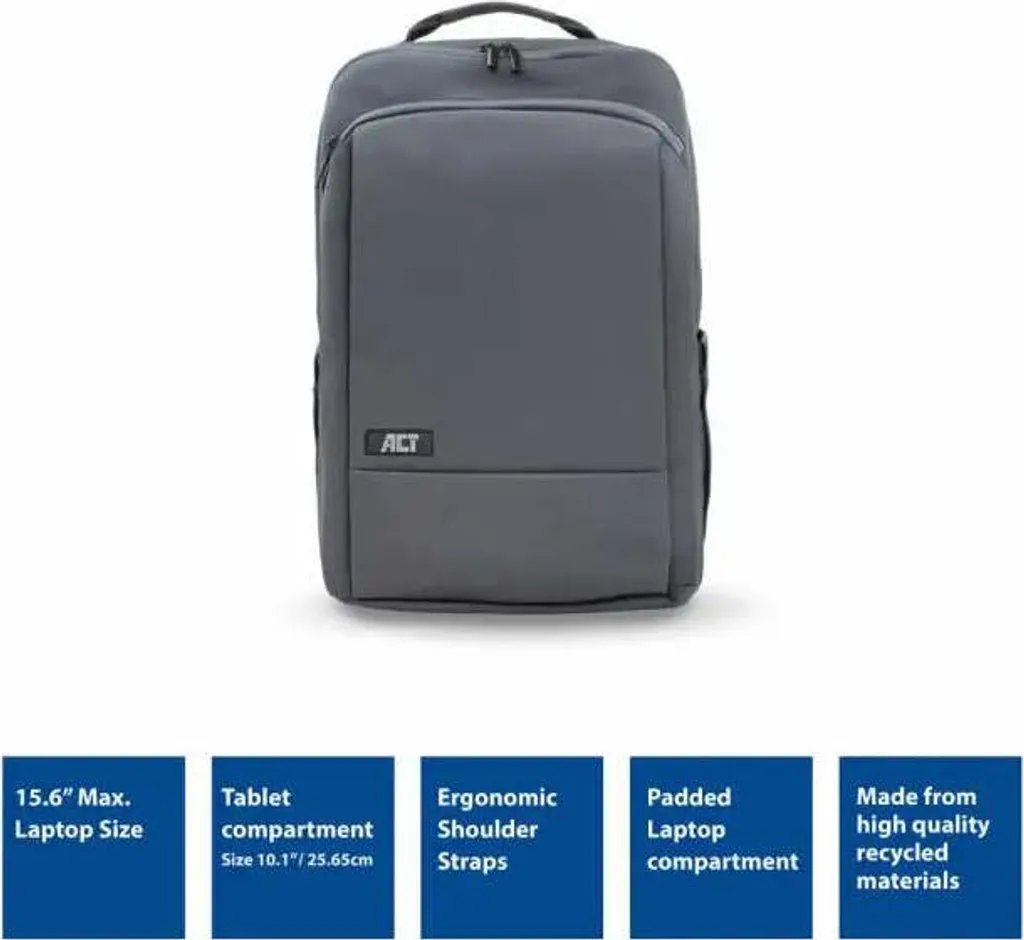 Sac à dos ACT Connectivity AC8530 pour ordinateur portable 15.6 pouces - 8