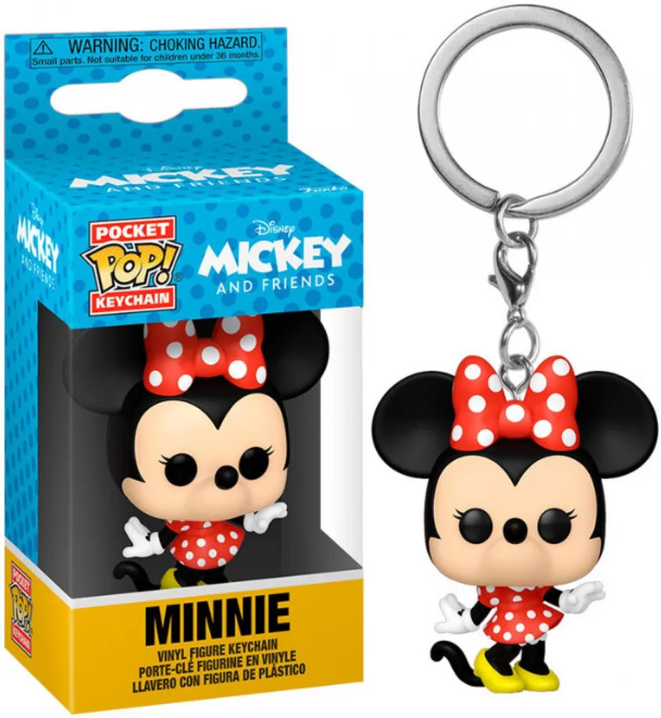Porte-clé Figurine Minnie Mouse Disney Classics Funko Pocket Pop! 3D