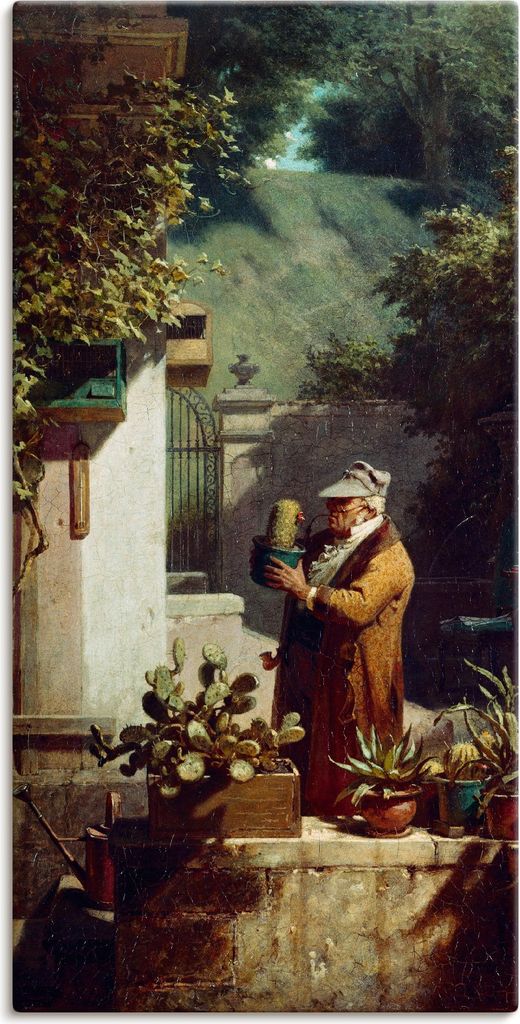 ARTland Leinwandbild Der Kaktusfreund. Vor 1858 Größe: 75x150 cm