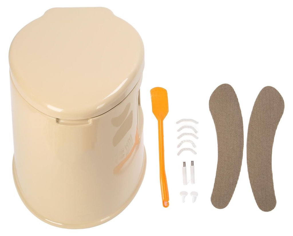 Tragbare Reisetoilette für ältere und schwangere Frauen, integriertes, abnehmbares WC, Tragkraft 396,8 lb