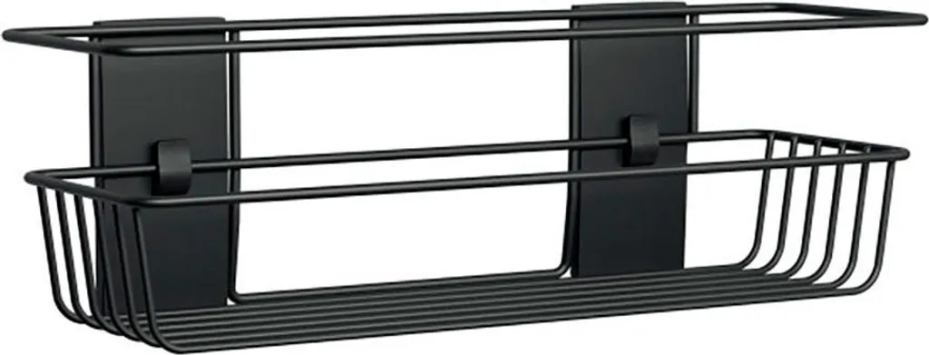 Rangement de douche Command sans perçage étanche noir 3kg