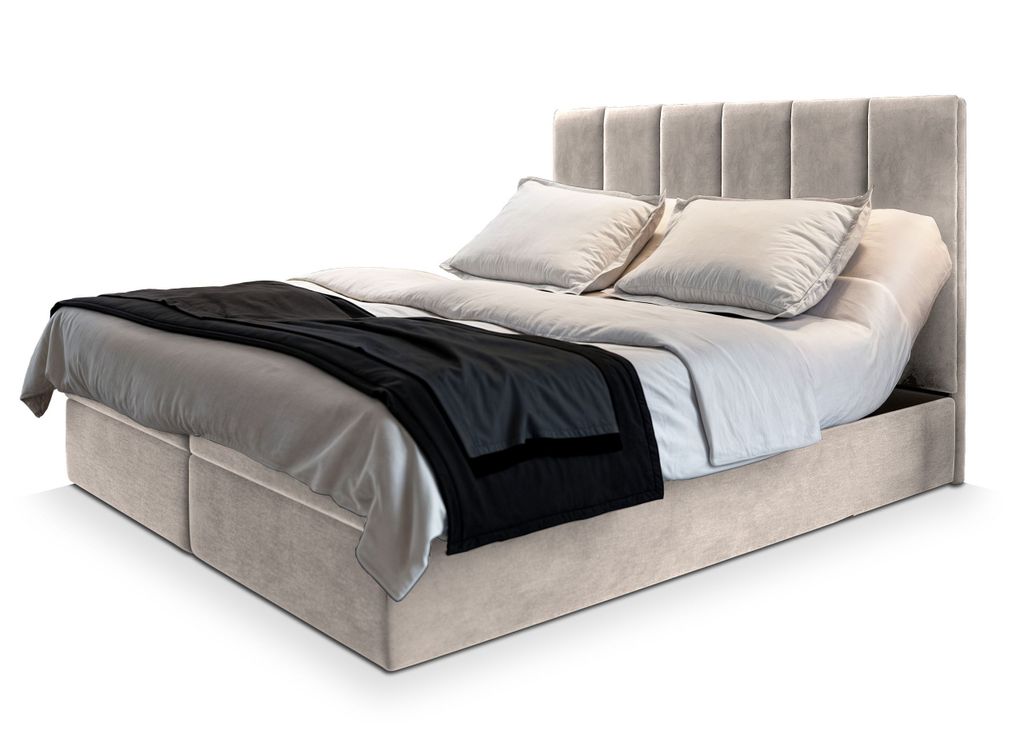 Masseno Boxspringbett BARINO 160x200 cm Komplett-Set mit Produktbild 