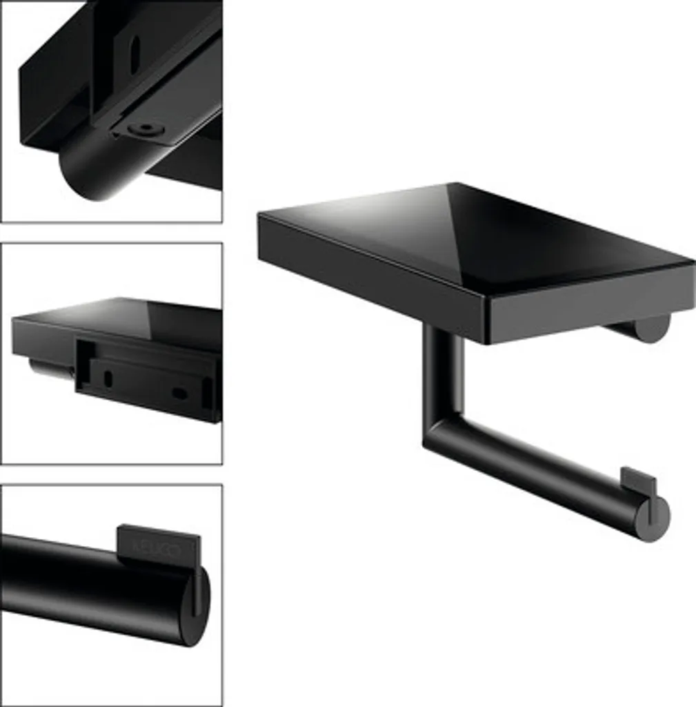 Support papier toilette mural REVA avec tablette de pose orientable - 7