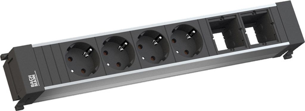 BACHMANN POWER FRAME Large 4x Schutzkontakt 2x ABD