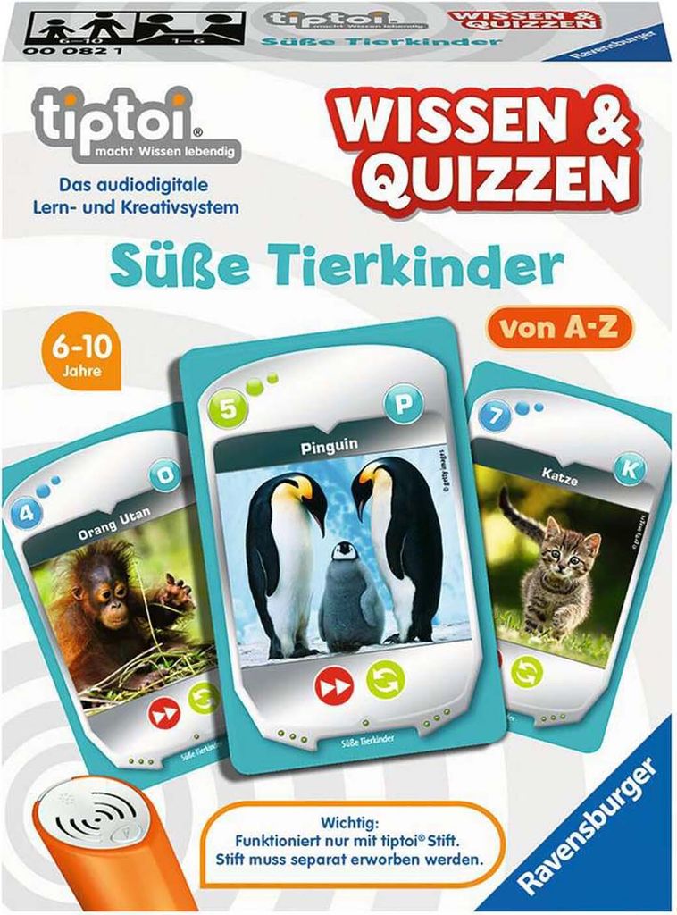 tiptoi® Wissen & Quizzen: Süße Tierkinder Ravensburger Produktbild 