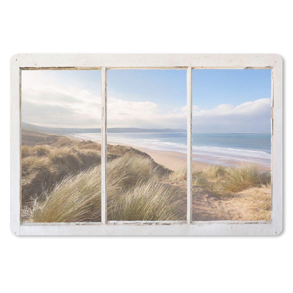 MuchoWow Schreibtischunterlage Aussicht - Strand - Meer 60x40 cm - XXL Mauspad - Großes Mauspad