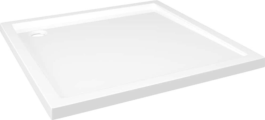 vidaXL Duschtasse ABS Quadratisch Weiß 80x80 cm
