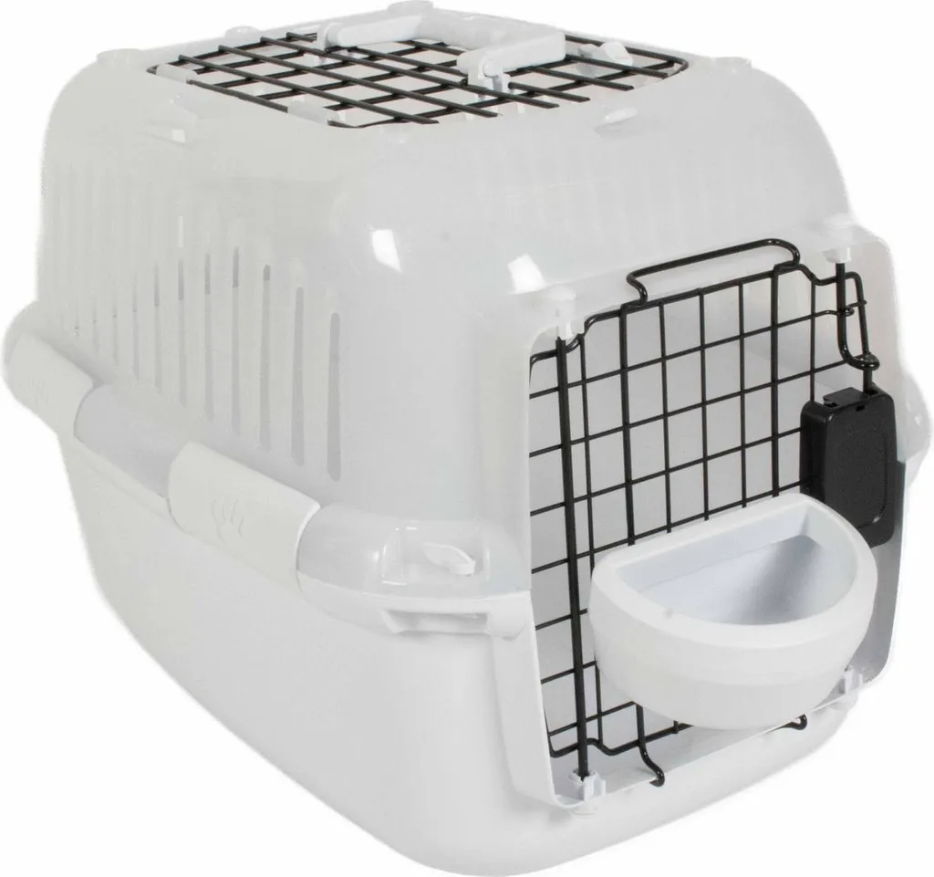 Cage de transport Europet Bernina Adventurer transparente et blanche