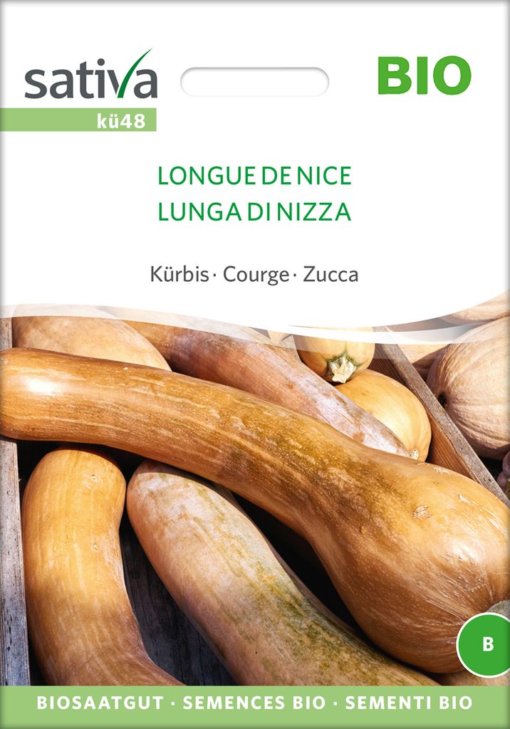 Kürbis Longue De Nice | Kürbissamen von Sativa Rheinau