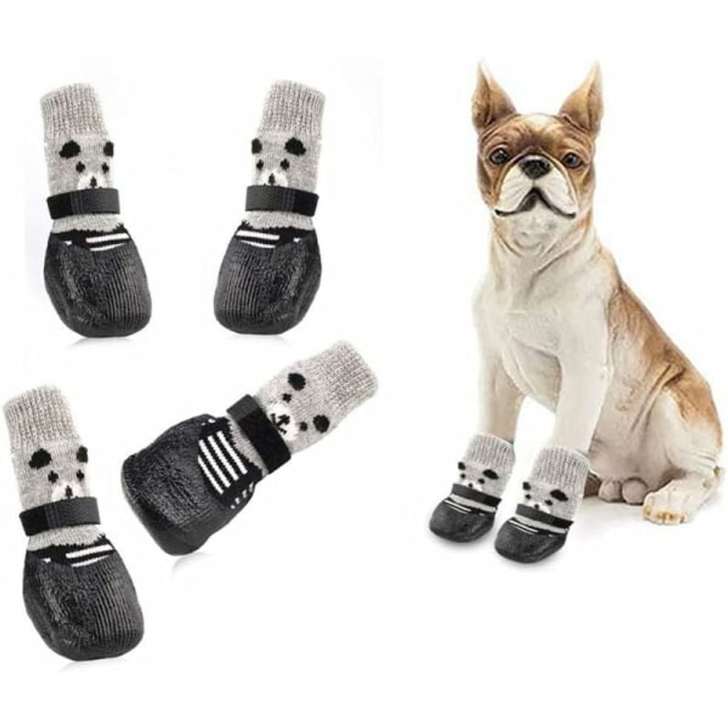 Doppelseitige Rutschfeste Hundesocken Mit Gurten, Hundegriffsocken