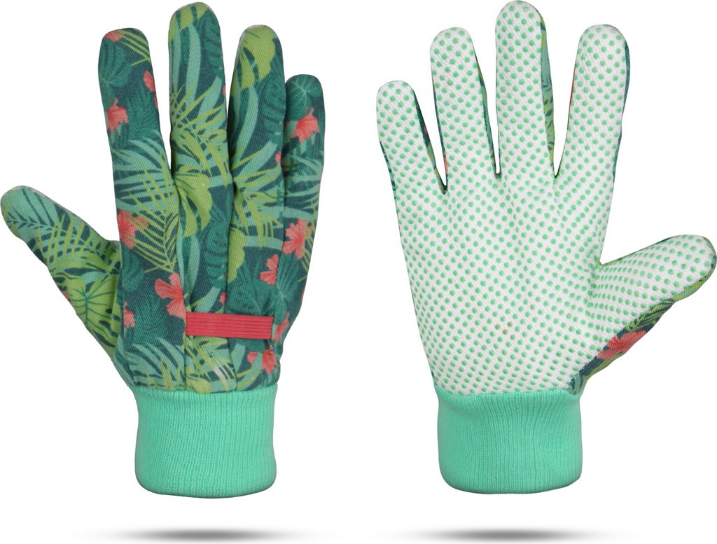 Gartenhandschuhe S/M ( 7-7,5 ) für Damen/Herren - Atmungsaktiv - ( 1 Paar ) Robuste Schutzhandschuhe - Antirutsch Beschichtung - Für Pflanz und G...