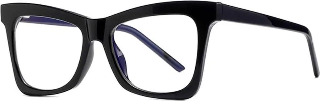 Lunettes anti-lumière bleue Square Nanna Black VeyRey monture légère