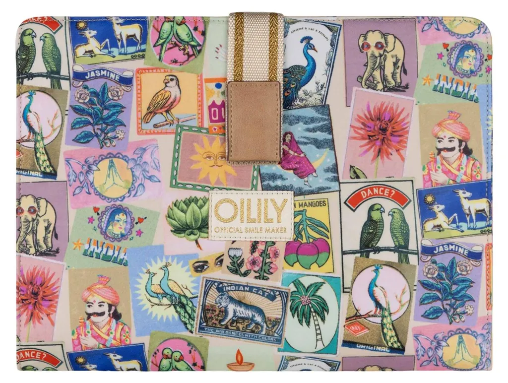 Pochette PC Oilily Libby Almond Oil - Protection Matelassée et Colorée