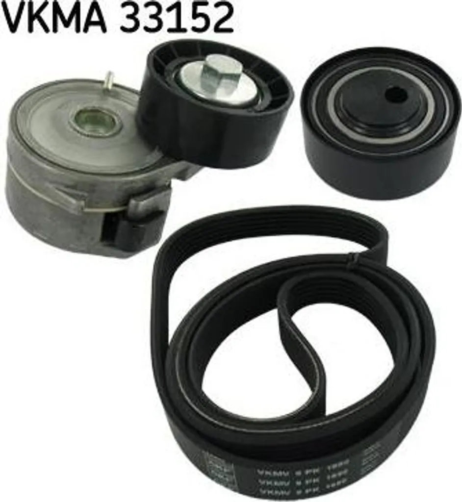 SKF VKMA 33152 Jeu de courroies trapézoïdales crantées OE 047145933E